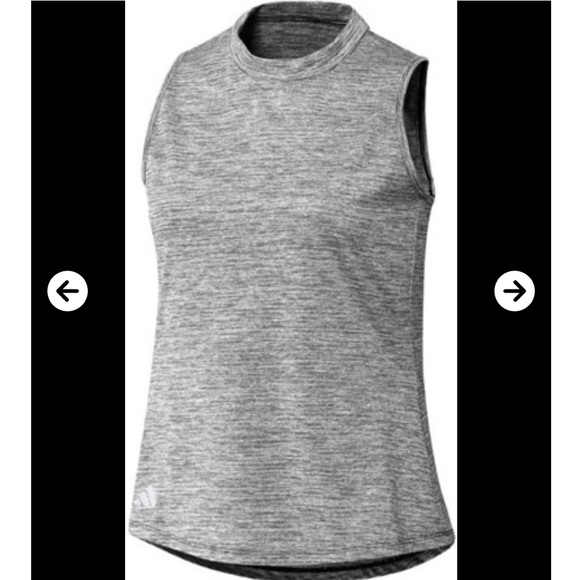 adidas Tops - NWT Women's Adidas Heathered Mock Neck Golf Polo